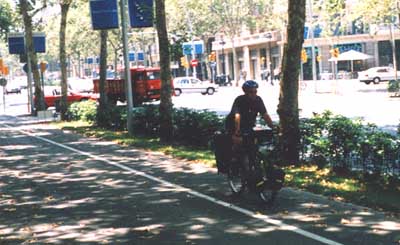 Cykelbana i Barcelon