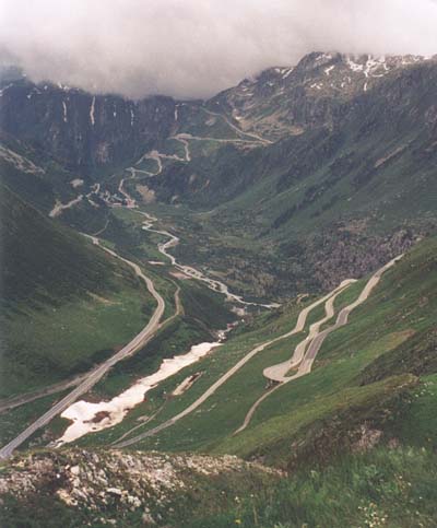 Furkapass, Gletsch, Rhône, Grimselpass