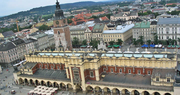Utsikt ver Kraków.