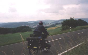 Bljande kullar i norra Bayern